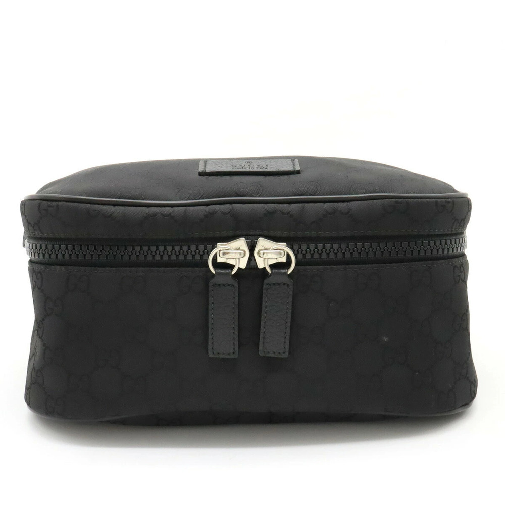 Gucci GG Body Bag Waist Hip Shoulder Leather Black